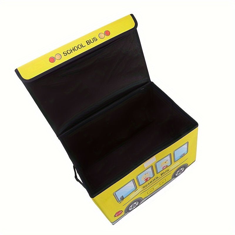 Cartoon Storage Box: A Versatile and Foldable Organizational Solution for Clothes, Toys, and Household Items in Bedrooms, Bathrooms, Closets, and Schools.