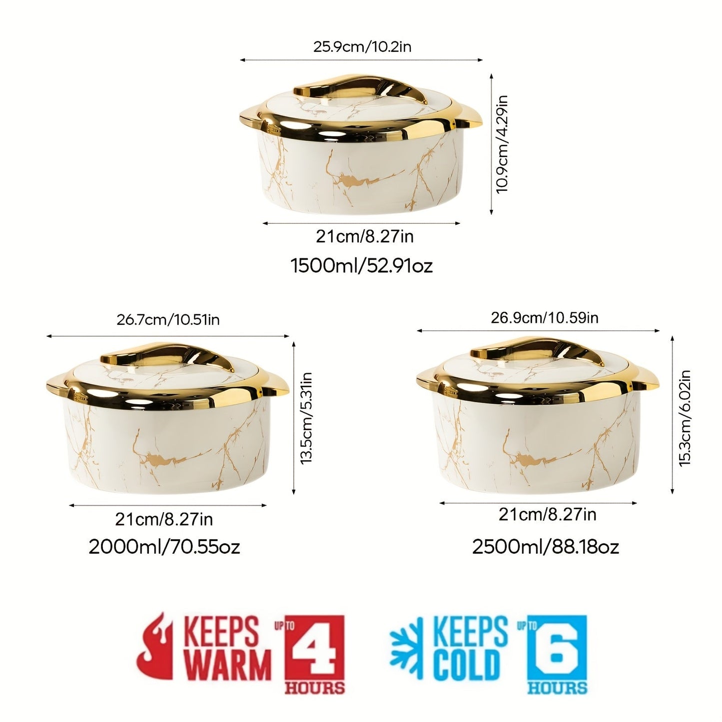 Christmas Stainless Steel Insulated Lunch Box Set with 3 Pieces- British & American Style Designs, Includes Containers in 1.6QT, 2.1QT, and 2.6QT Sizes - Ideal Holiday Present for Food Storage and Bento Box Meals.