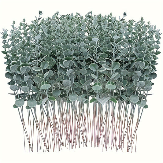 12-48 Artificial Eucalyptus Stems for Vase, Wedding Bouquet, Home Decor