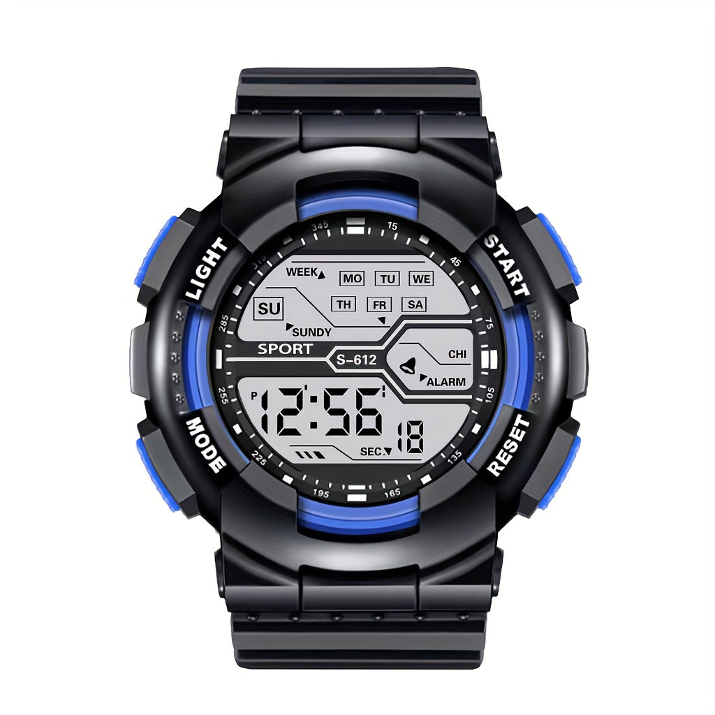 Great Gift Idea: Sporty Electronic Watch with Luminous Display, Perfect for Teens and Adults