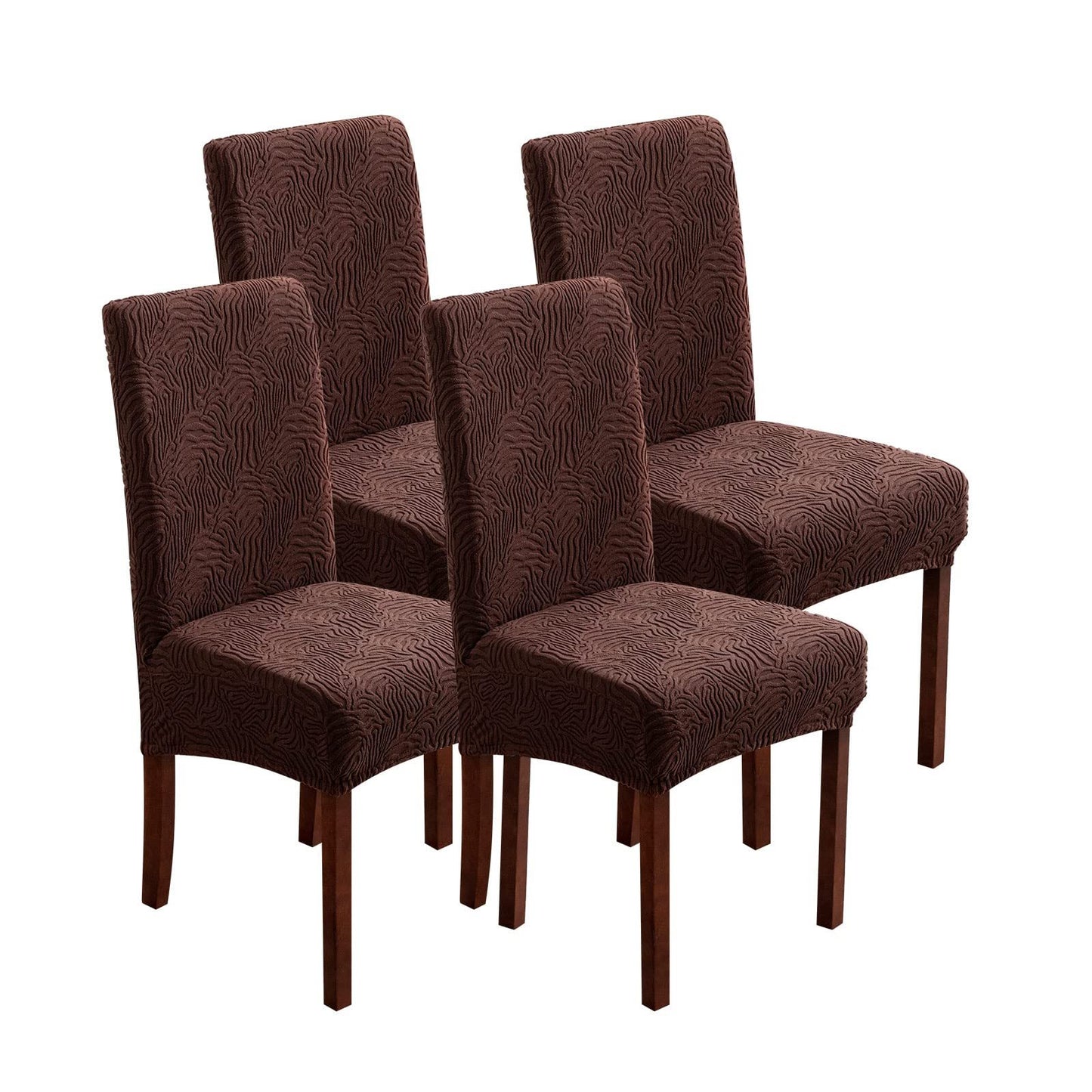 4 pieces of stretch dining chair slipcovers for home decor protection.