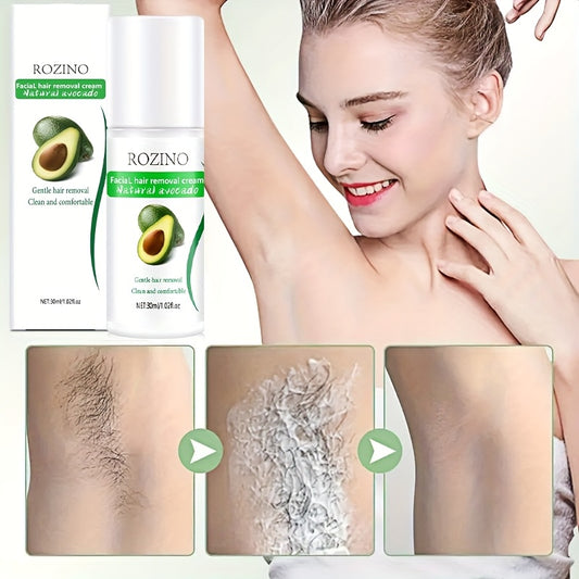 Avocado Hair Removal Cream eliminates body hair without leaving black spots.