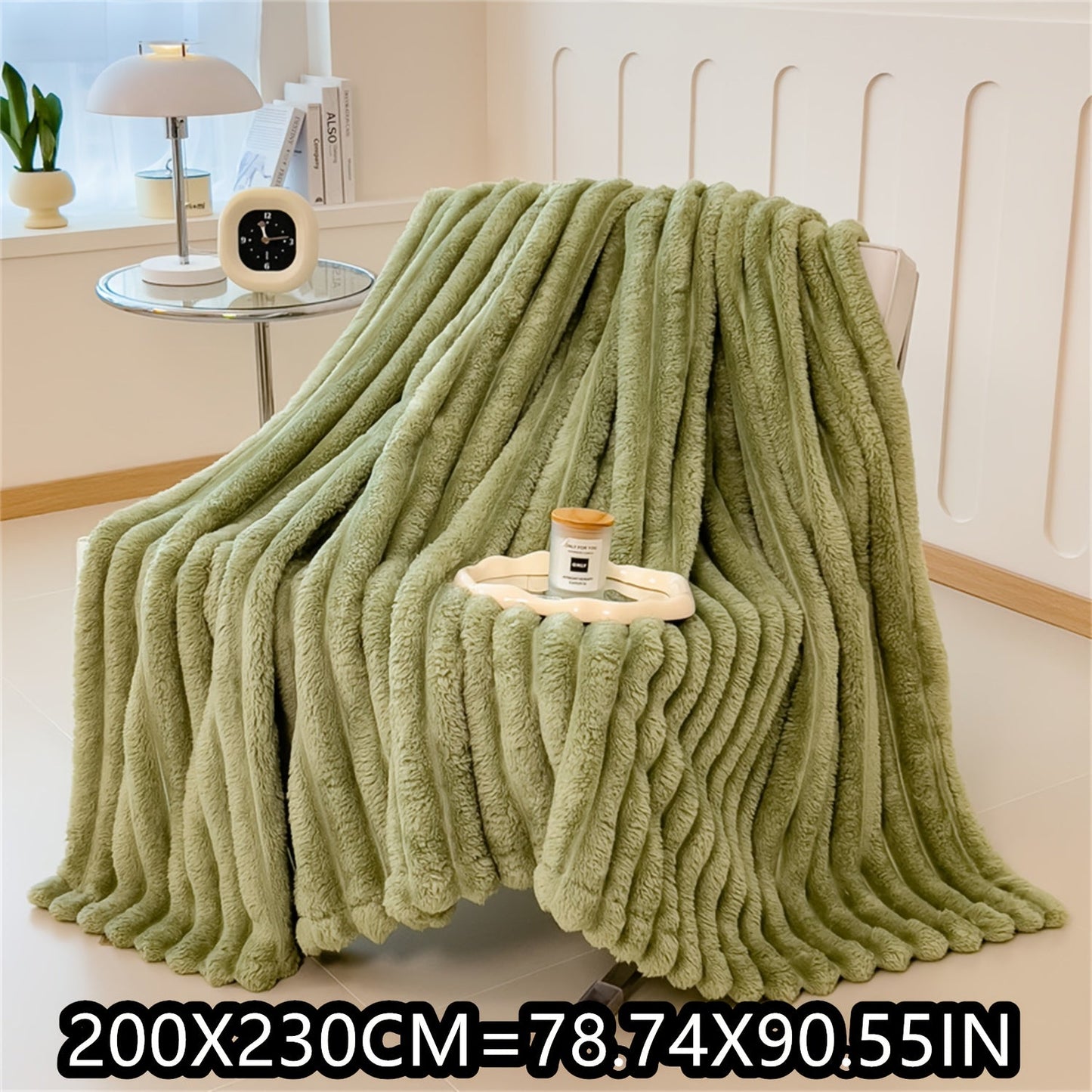 Indulge in the luxury of a Soft Plush Faux Rabbit Blanket - Cozy, Warm, and Stylish for Home, Work, or On the Go - Perfect Gift for Any Occasion