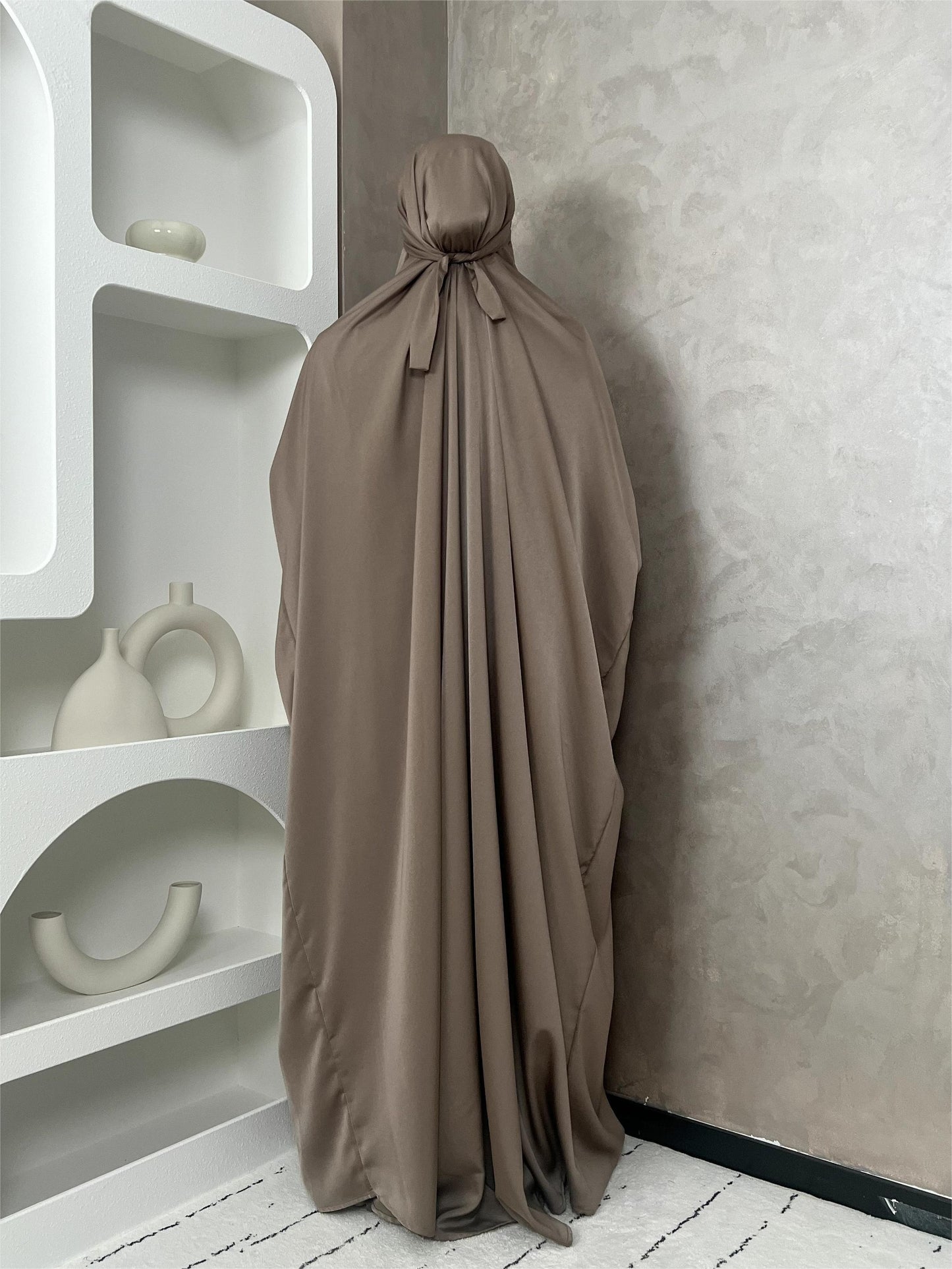 Free Size Modesty Dress with Attached Niqab