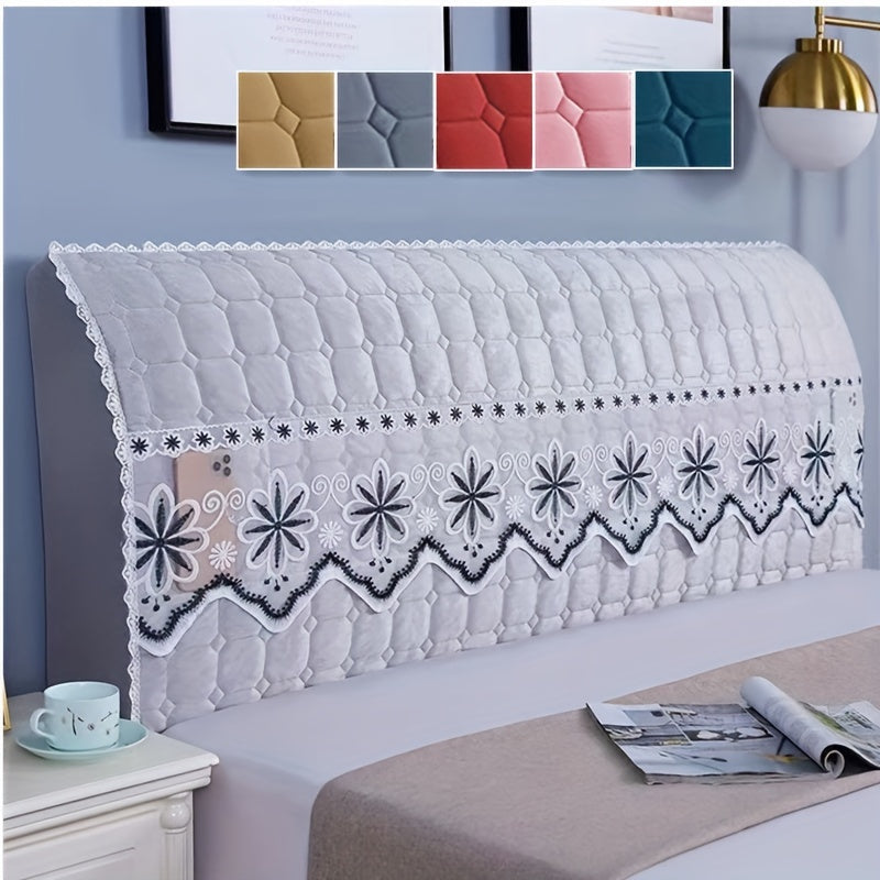 Protect your bed with this super soft quilted headboard cover, in a luxury solid color, to keep it free from dust and stains.