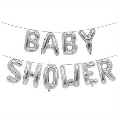 40.64cm Baby Shower Balloon Banner featuring "It's A Boy", "It's A Girl", and "Oh Baby" Foil Balloons for Gender Reveal Party.