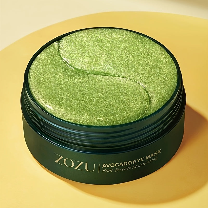 ZOZI Unisex Adult Avocado Eye Mask: Moisturizing, Alcohol-Free, Suitable for All Skin Types, with Fruit Essence for Smooth Skin.