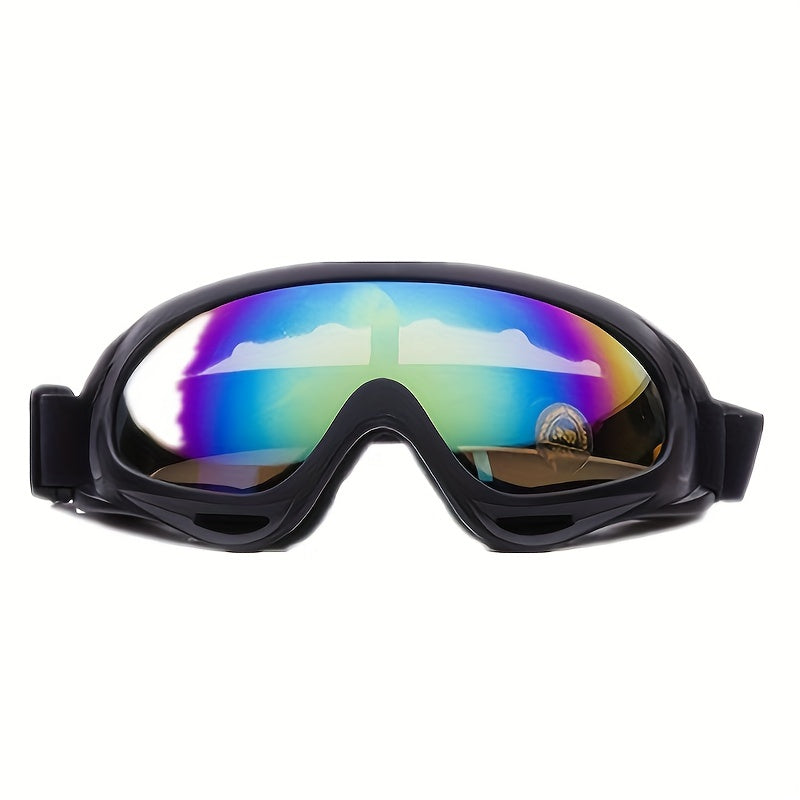 TPU Anti-Fog Windproof Goggles for Motorcycling, Cycling & Outdoor Activities, with Large Lens for Splash & Fog Protection.