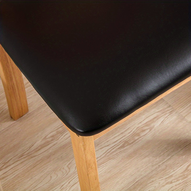 Waterproof PU leather seat cover for dining room chairs.