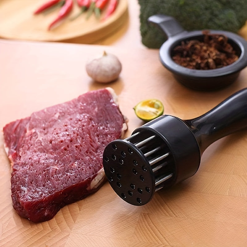 This meat tenderizer tool features a stainless steel needle and ultra-sharp blade, making it ideal for tenderizing a variety of meats such as chicken, beef, steak, veal, and pork. Whether you're cooking at home or in a restaurant, this kitchen gadget is