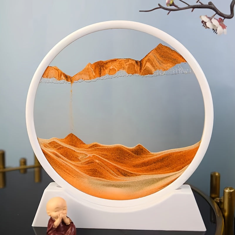 1pc 3D Deep Sea Moving Sand Art is ideal for decorating any setting, including home, office, mantle, bookshelf, living room, and bedroom.