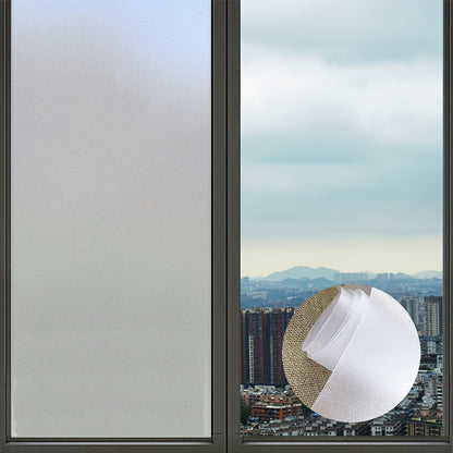 1 Roll Frosted Privacy Window Film: Adhesive, Removable, Energy-Efficient.