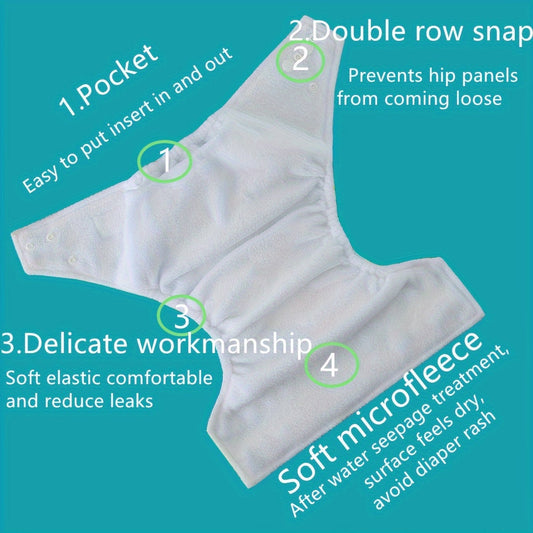 Pocket Cloth Diaper, Waterproof Reusable Cloth Diaper, Training Diaper