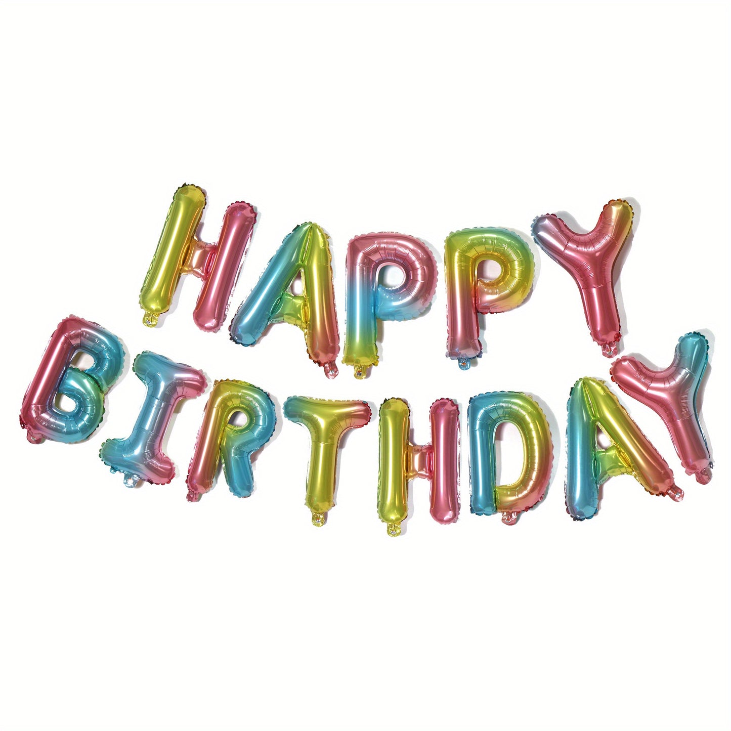 16-inch American Version Happy Birthday Letter Balloon Set, Aluminum Film, Factory Direct Sales