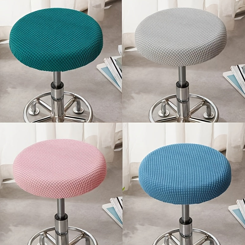 Adjustable round stool cover, removable and washable chair protector - perfect gift for Christmas or New Year