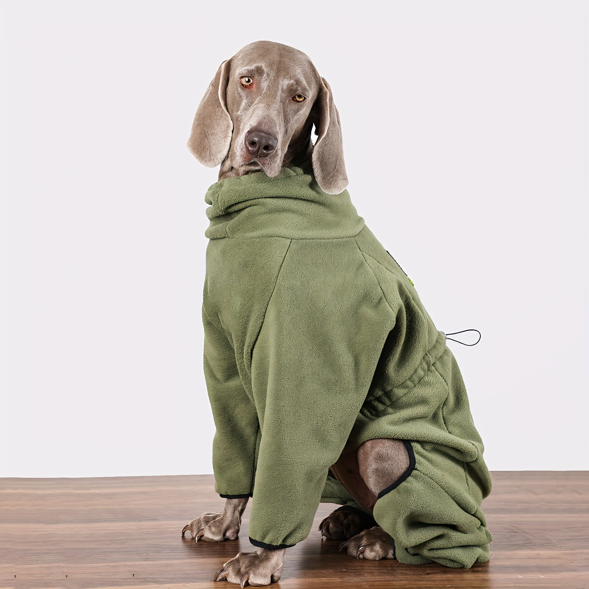 Warm fleece sweater for large dogs, hand-washable, ideal for Golden Retrievers & Labradors.