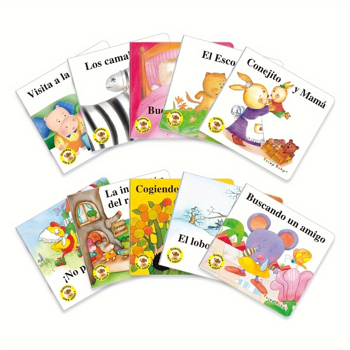 Set of 10 Spanish picture books with ten short stories by Sunshine Children's Educational Association. Release date: June 15, 2023.