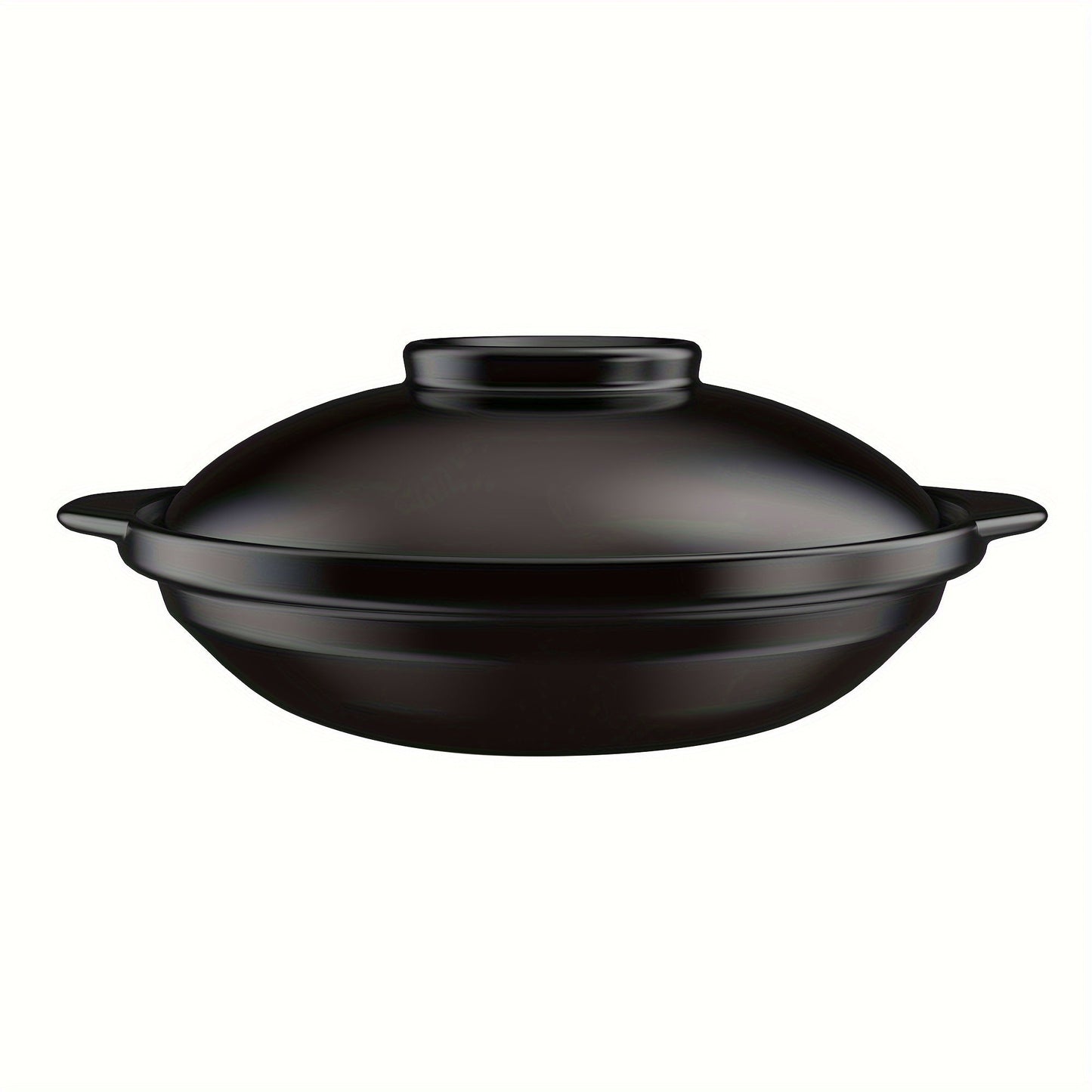 UMIZILI Oval Ceramic Casserole Dish with Lid - 2L Large Capacity, Hand Wash Only, Versatile Clay Pot for Cooking, Ideal for Gas, Microwave & Stovetops - Suitable for 2-4 People.