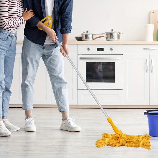 5 ta og'ir yuk ko'taruvchi tijorat mopu almashtirish boshliqlari - paxta aralashmasidan tayyorlangan, loop-end ip bilan, ushbu nam mop to'ldirishlari sanoat kuchiga ega va standart tozalash ehtiyojlari uchun yuqori singdiruvchi.