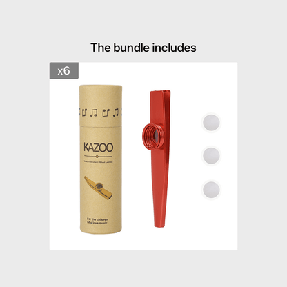 High-quality metal kazoo with flute tube, three flute membranes, and lightweight aluminum alloy construction. Portable and easy to use, suitable for both beginners and experienced