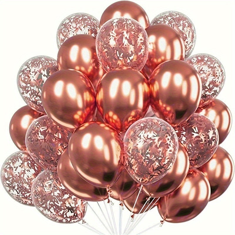 30 golden latex balloons for wedding, birthday, Valentine's Day decoration indoors and outdoors.