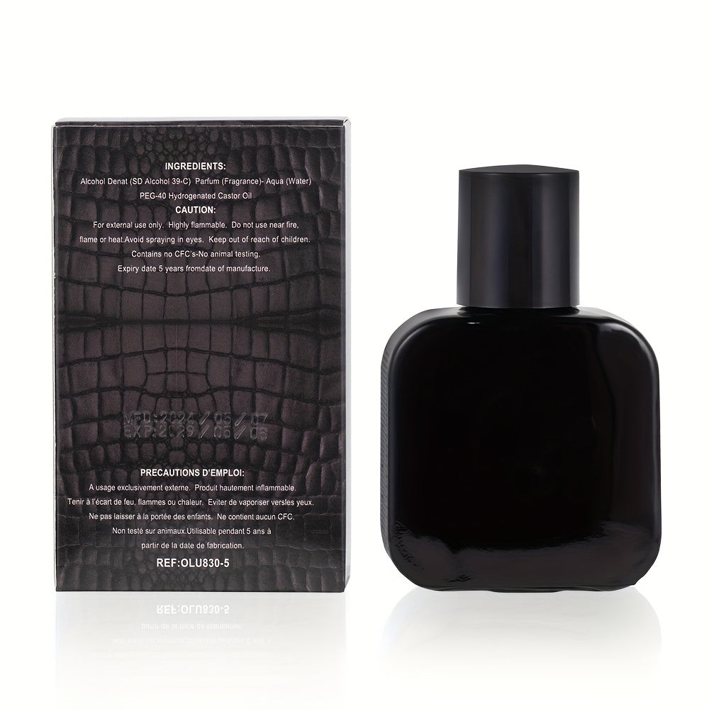 Portable Men's Perfume 30ml with Watermelon, Lavender, and Chocolate Scent, Long-Lasting with Alcohol Content.