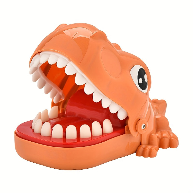 SINTCHTOIS Dino Dentist Teeth Game - Funny Prank Toy, Travel Size Challenge, Multiplayer Party Game, Durable Dark Brown PP Material