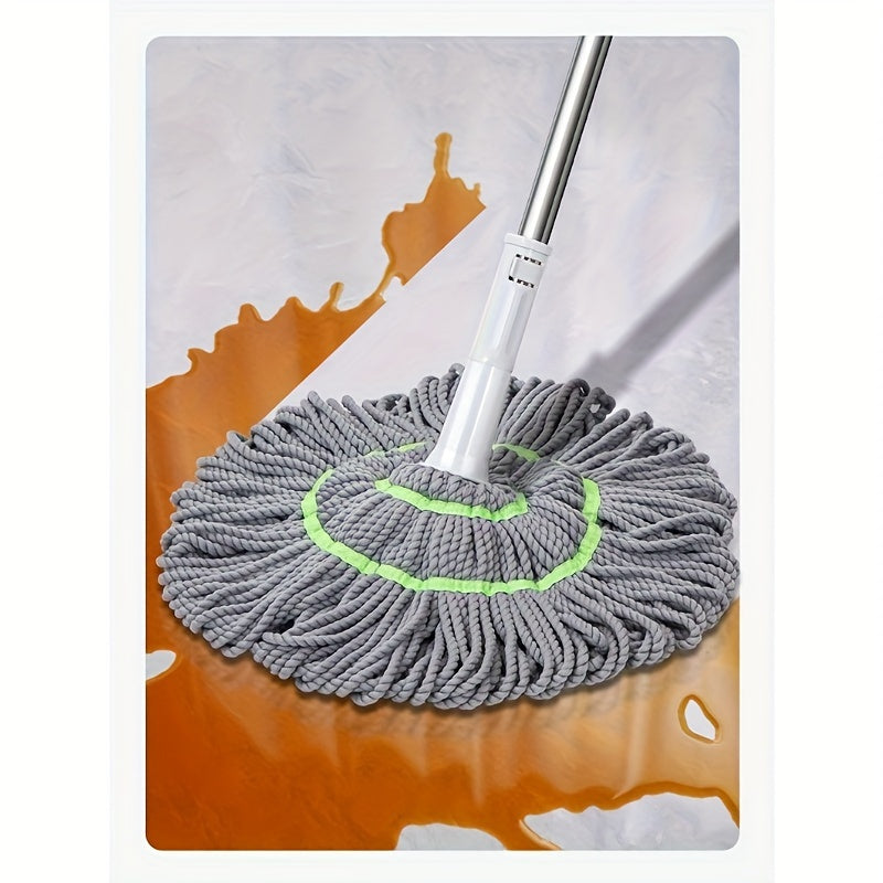 Versatile Microfiber Mop with Highly Absorbent Fibers for Effective Cleaning - Great for Any Room in the House, as well as Outdoor Areas - Sturdy Wet & Dry Mop Made of Durable Plastic with Convenient Pour Bucket