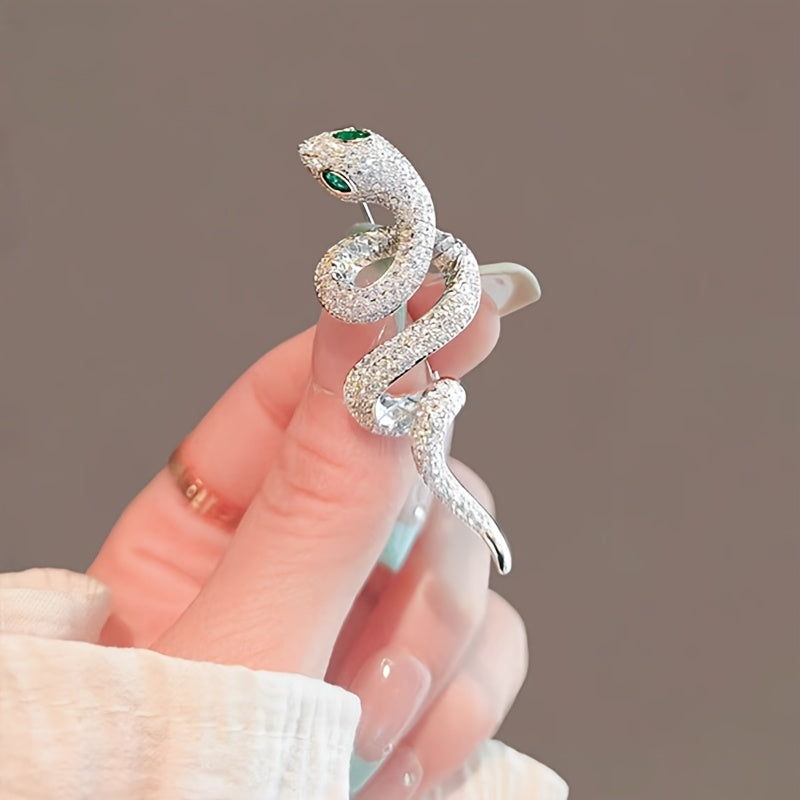 Women's Elegant and Stylish Snake Brooch: Simple, Delicate, and Unique Fashion Accessory