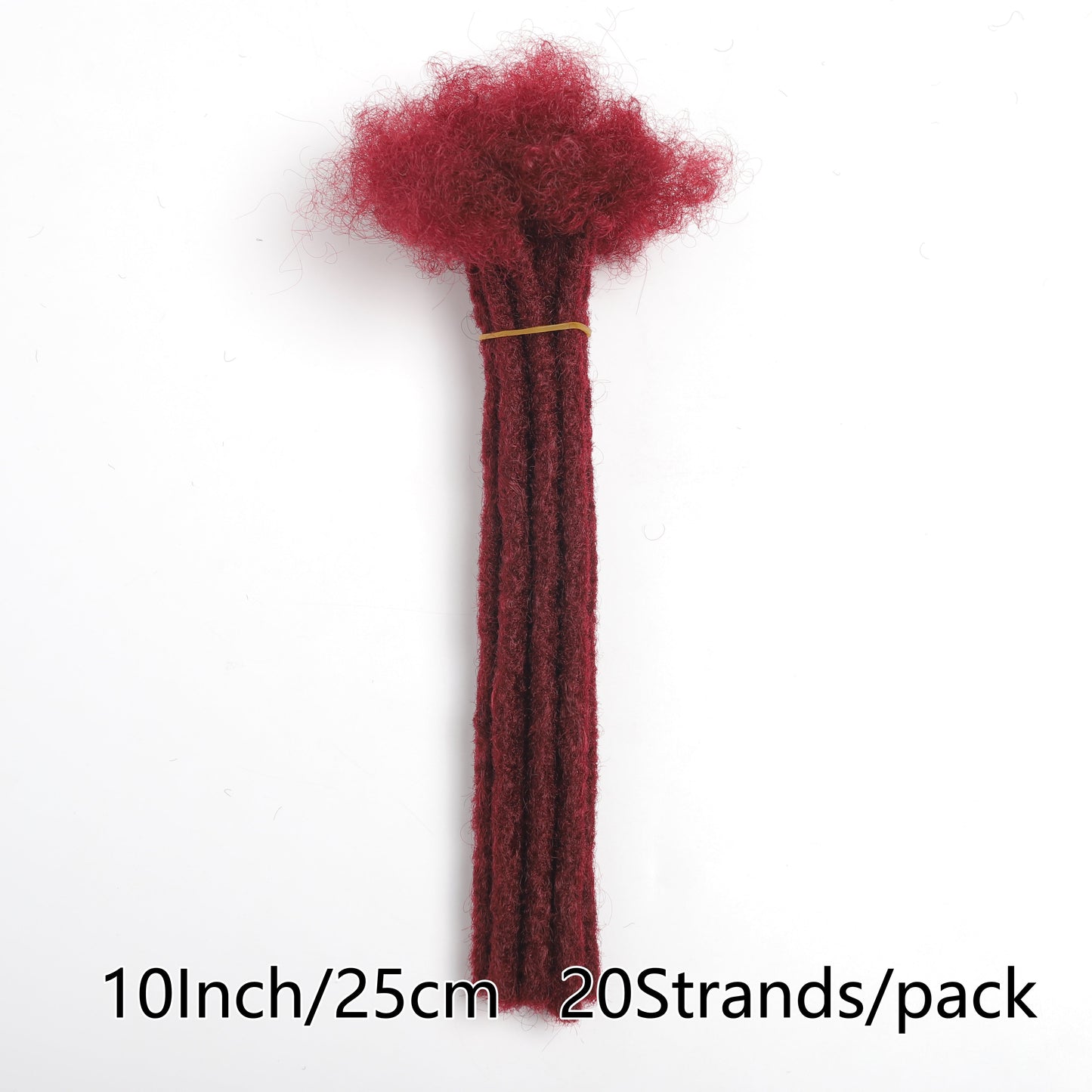 [Customer Favorite] 10-Inch Crochet Synthetic Loc Dreadlocks Extensions with 20 Strands, 0.8cm Wide, Hip-Hop and Reggae Inspired Style, Fashionable Afro Kinky Locs, Edgy Dirty Braids, Ideal for Punk Rock Fashion