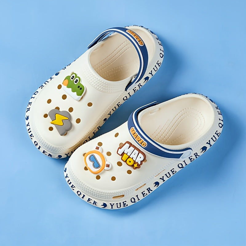 Stylish cartoon sandals for girls, quick-drying clogs for all seasons.