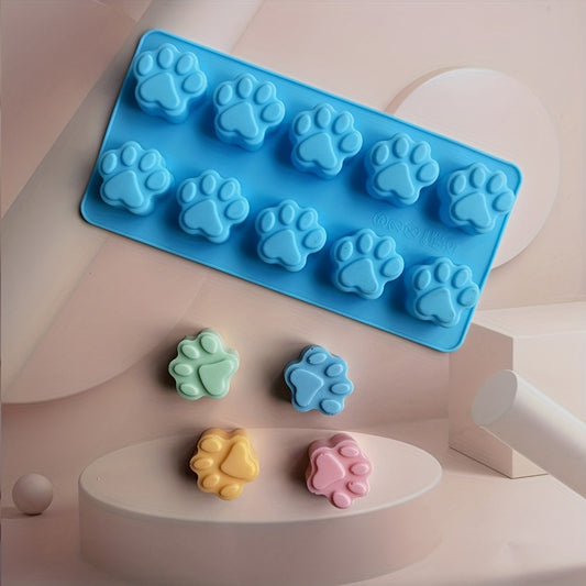 Silicone Mold for Cat Paw Shaped Treats - Perfect for Chocolate, Baking, and Desserts - Great for Pastries, Cookies, and Cakes