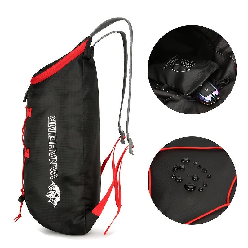 Compact, versatile sports backpack for men, ideal for outdoor activities.