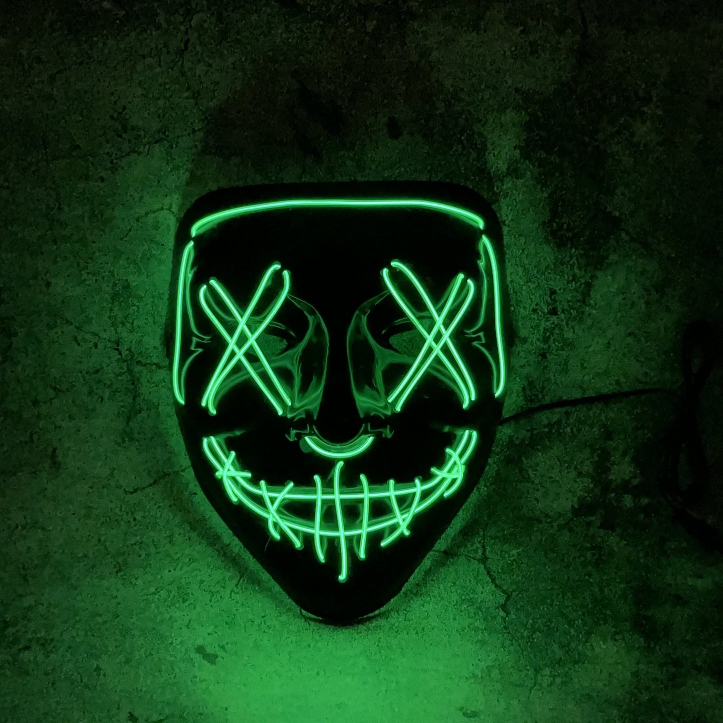 Get ready to elevate your Halloween party or photography atmosphere with this Cyberpunk LED Clown Mask. With 8 color options to choose from, this glow mask is powered by dry batteries and is compatible with AA batteries (batteries not included). Add a