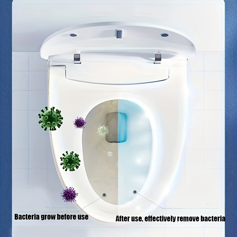 1 piece of Flower-Shaped Toilet Bowl Cleaner with Deodorizing and Stain-Removing Properties for a Fresh and Clean Bathroom Experience. This Automatic Cleaning Tool provides Power Decontamination and is a must-have Household Gadget for maintaining a