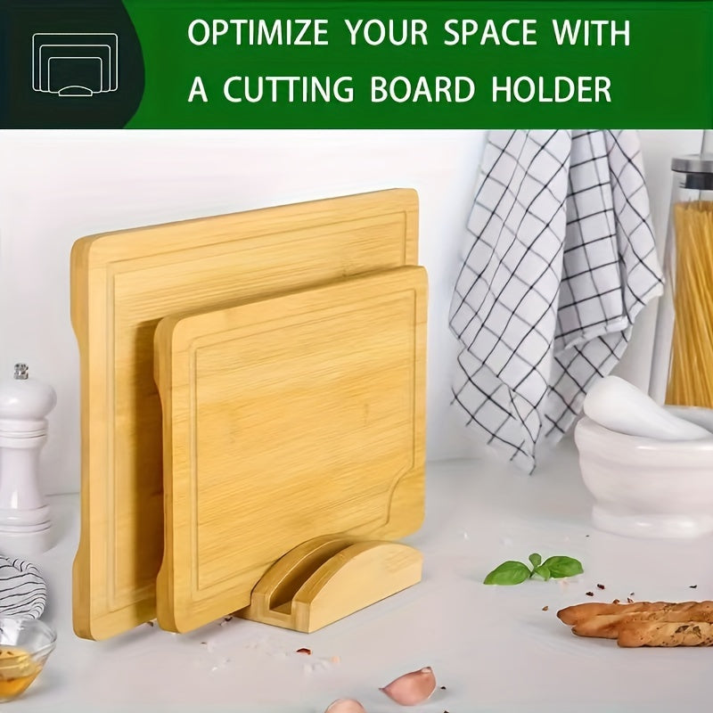 Set of 3 Bamboo Cutting Boards with Juice Grooves - Sturdy, Long-lasting Chopping Boards for Meat & Vegetables, Convenient Handle for Easy Use - Ideal Kitchen Gift