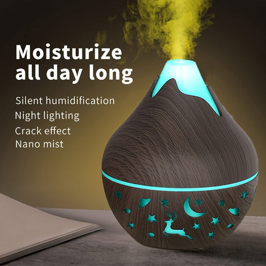 YAIAWISU USB-Powered Humidifier and Aromatherapy Diffuser, quiet operation, ideal for bedroom, home, office, and room decoration.