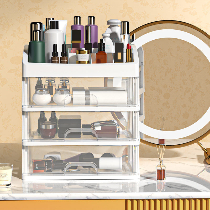 Cosmetic organizer with drawers for makeup and jewelry - perfect gift for beauty lovers and women.