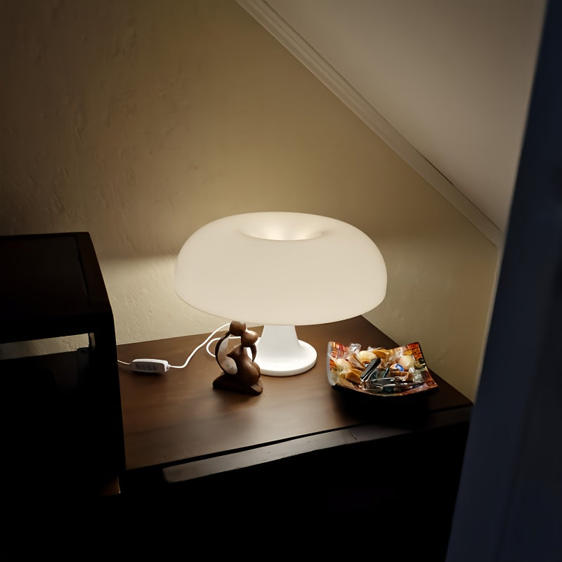 Modern minimalist LED table lamp with dimmable cold/warm/neutral light, ideal for hotels, living rooms, and bedside decor.