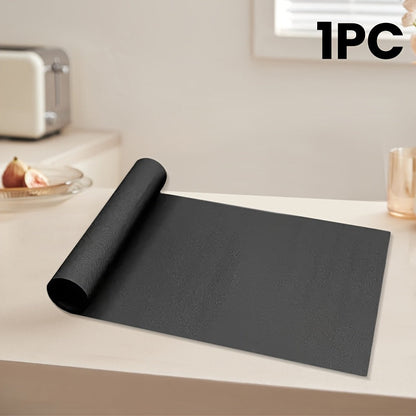 Big Oven Mat, Non-Electric, Perfect for Oven Bottom, Fits Electric, Gas, Toaster Oven, Grill, Prevents Mess, Food-Safe, Black