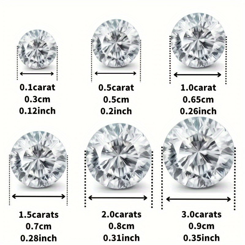 925 Silver Stud Earrings with 2-carat Mozambique Stone for Women, Weighing 2.5g. Perfect for Couples, Weddings, Engagements, Birthdays, and Anniversaries. Comes with Gift Box.