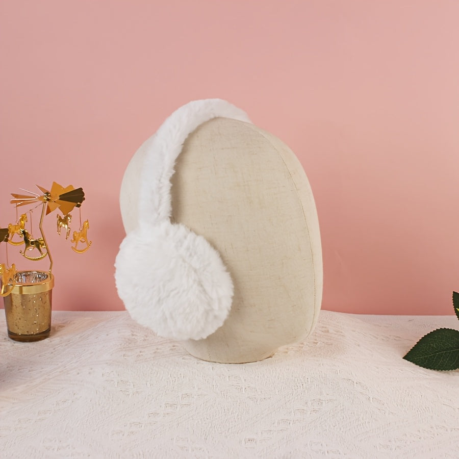 Warm and Adorable Winter Earmuffs for Women - Soft and Cozy, Flexible Fit, Easy to Clean with Hand-Washing, Made of Polyester Blend