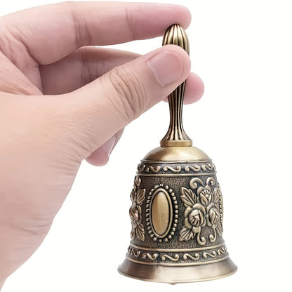 1 dona Elegant Antique Brass Qo'ng'iroq to'y, Eid Mubarak va An'anaviy Bayramlar uchun - Tan