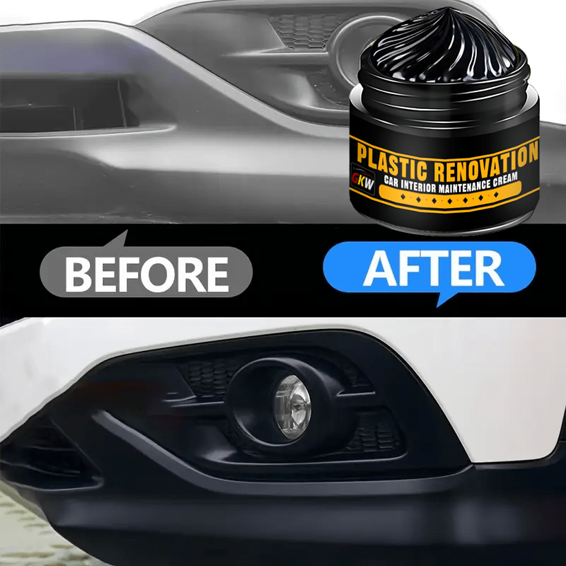 GM Plastic Repair, Rubber and Tire Black Polish for Car Restoration.