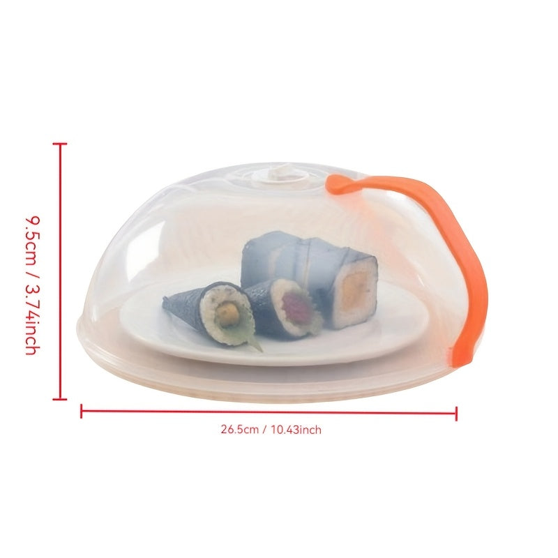 Two Reusable Microwave Splash Covers - Includes Two | Clear, Heat-Resistant, Sealed Food Covers for Kitchen Protection