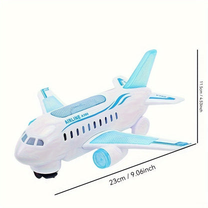 [Top Pick] Fun Airplane-Shaped Toy Featuring Vibrant Lights & Moving Music - Ideal Present for Kids Ages 3 and Up, Requires Batteries (Not included)