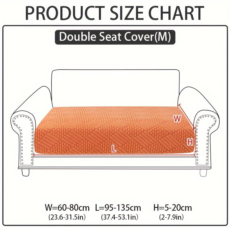 Modern polar fleece jacquard sofa slipcover with elastic band for a fitted look. Machine washable and pet-friendly. Fits sectional, armchair, loveseat, 3-seater, and 4-seater sofas. Includes armrest covers. Great Christmas gift idea.