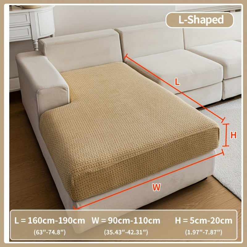 Waterproof stretch sofa cover, modern non-slip couch protector, pet-friendly elastic slipcover for living room, fits all seat and L-shaped sofas.