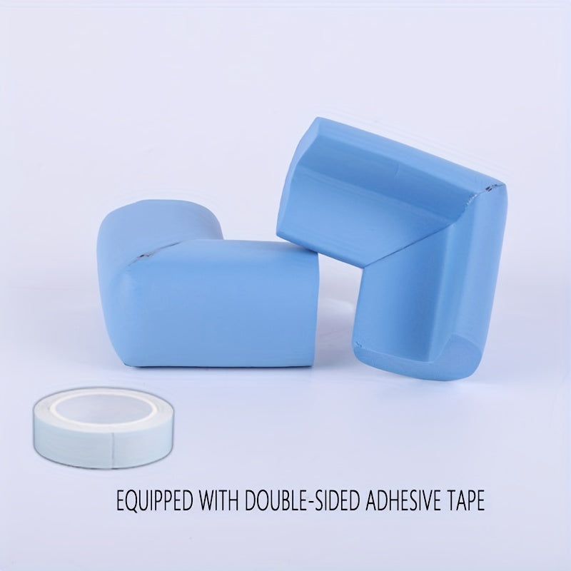 Soft and phthalate-free nitrile foam edge protectors designed for youngsters, offering extra thickness and an L-shaped design for maximum safety on tables and coffee tables.