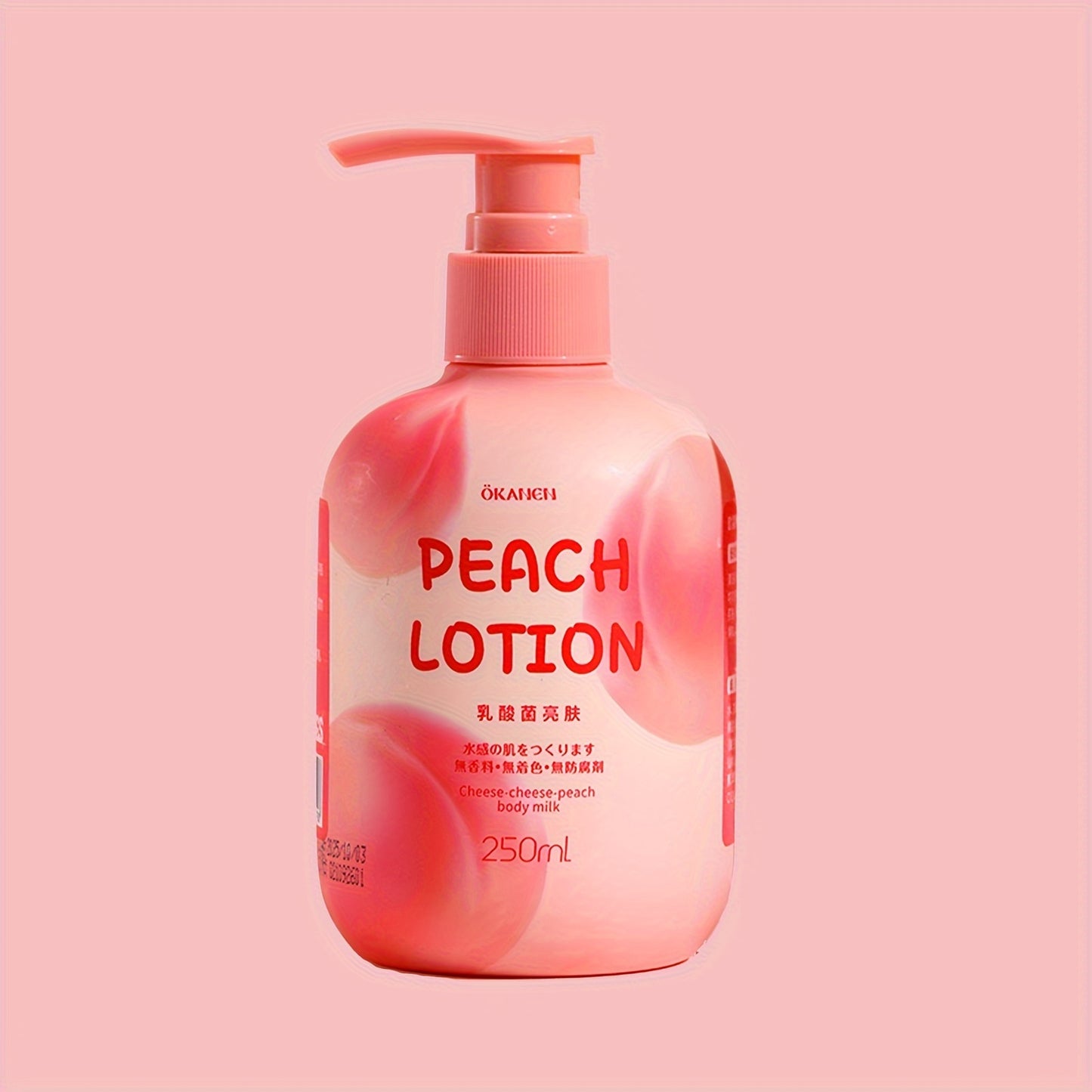 Peach Citrus Body Lotion with Hyaluronic Acid, Nicotinamide, Vitamin C, and Vitamin E for Dry Skin